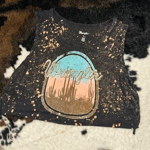 Wrangler DIY’d muscle cropped tee